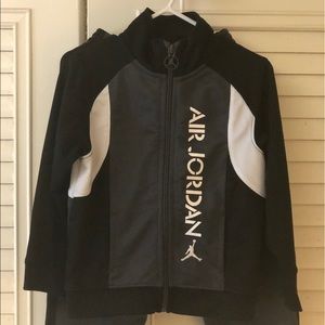 💥 Jordan Black/Grey Jacket/Pants Set